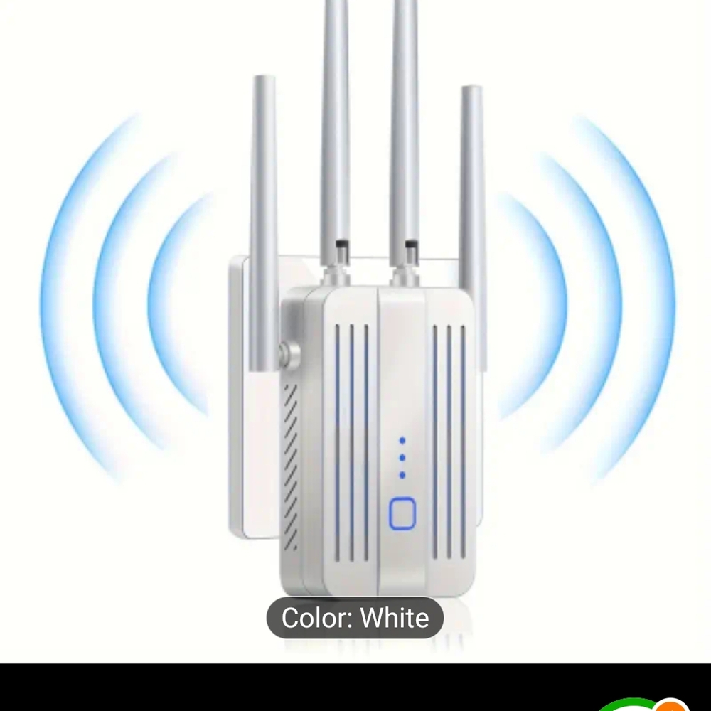 White WiFi Repeater Range Extender
